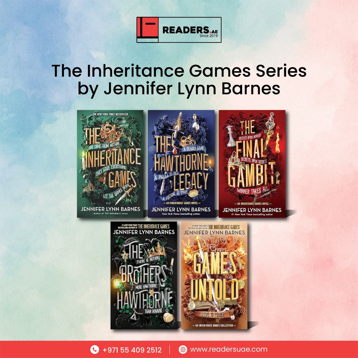 The Inheritance Games Series by Jennifer Lynn Barnes # 5 Books