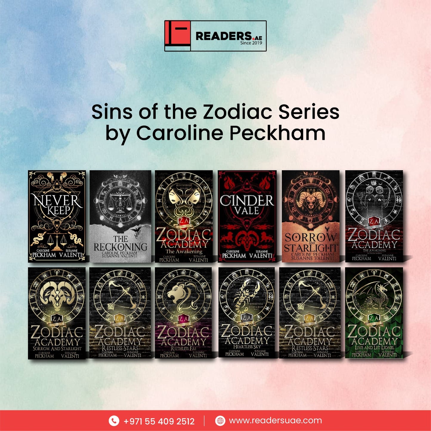 Sins of the Zodiac Series by Caroline Peckham # 12 Books