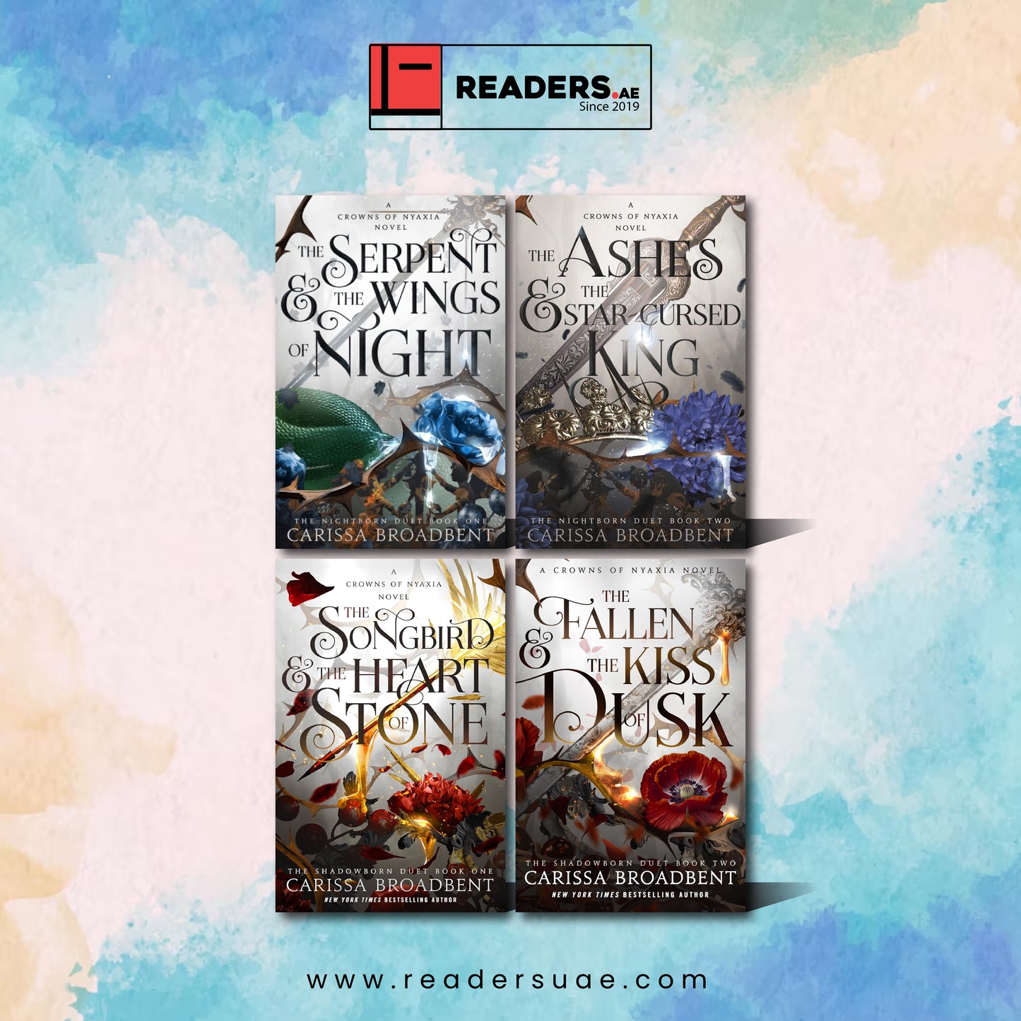 Crowns of Nyaxia Series by Carissa Broadbent