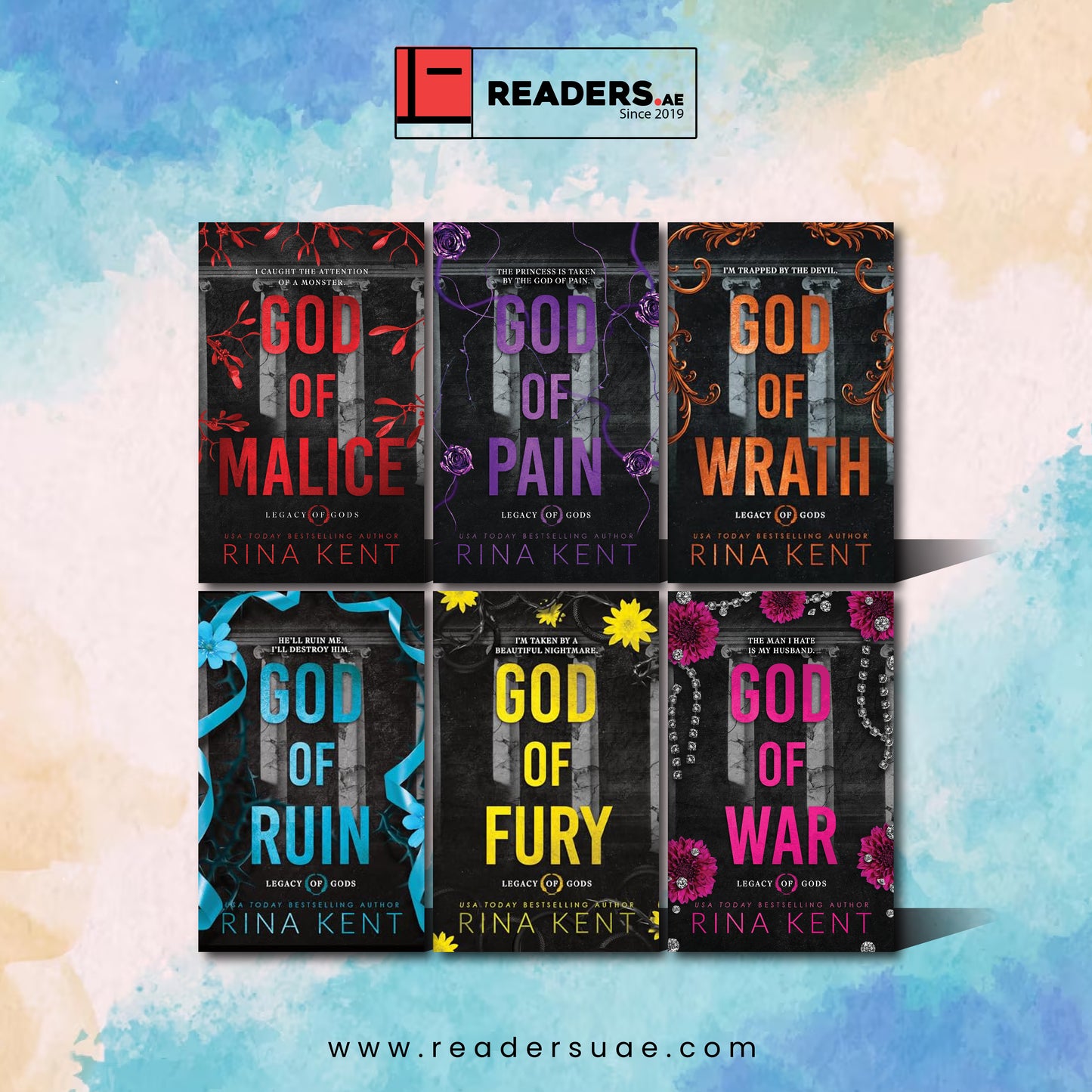 Legacy of god 6 books set by rina kent