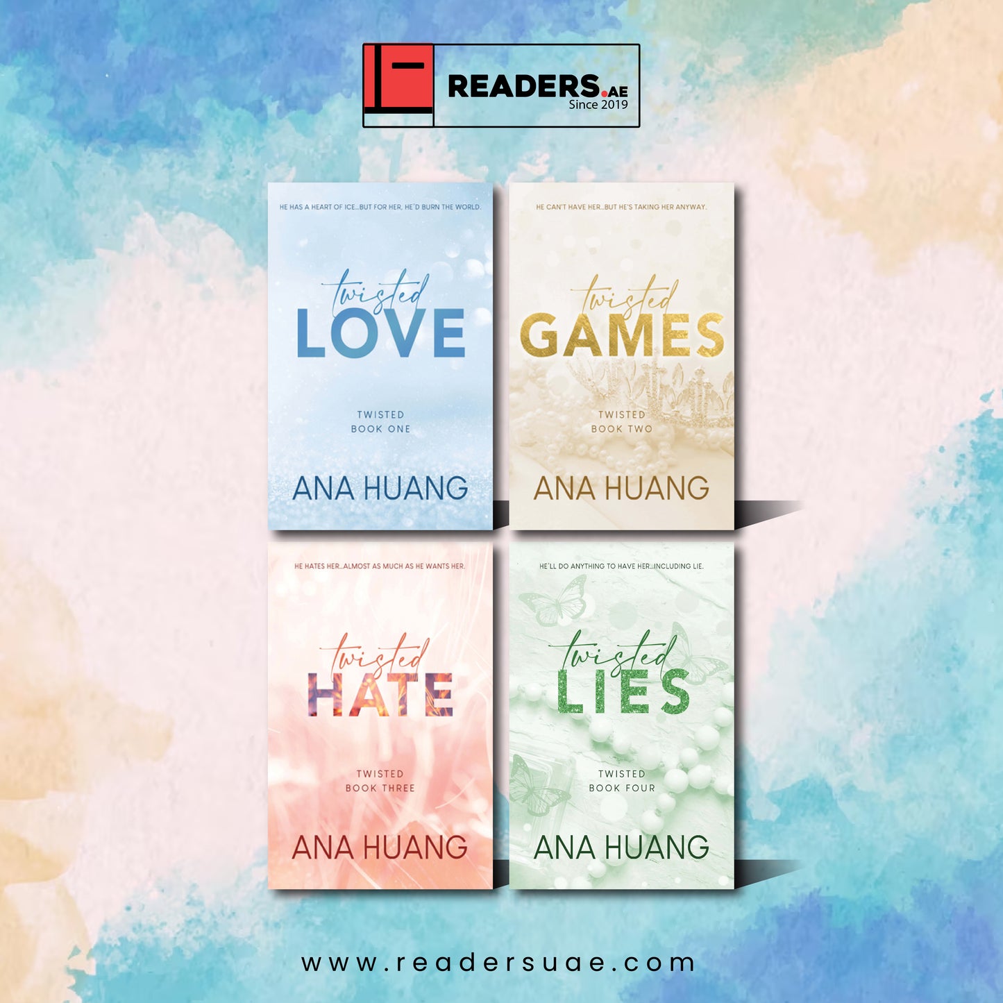 4 Bᴏᴏᴋs/Set Twisted Series By Ana Huang Bᴏᴏᴋs Love/Games/Hate/Lies Paperback English Novel Bᴏᴏᴋ (4 Bᴏᴏᴋs)