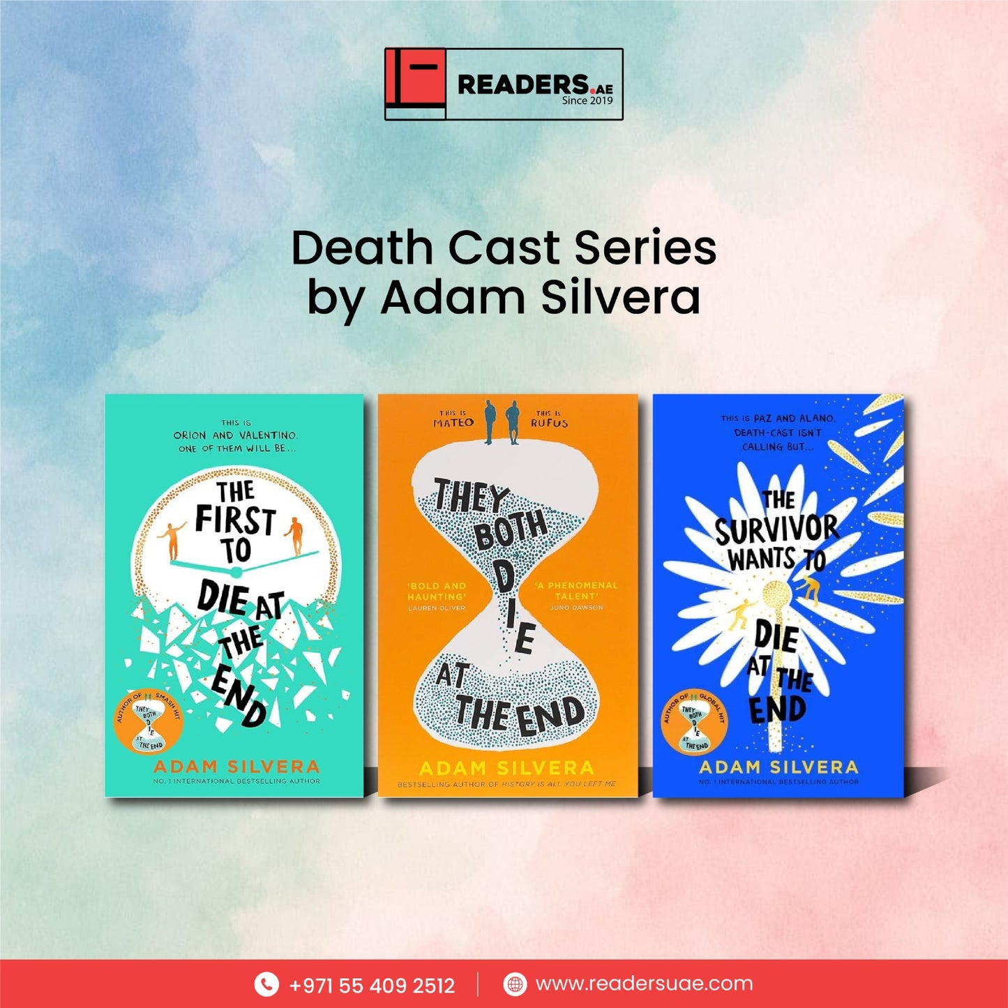 Death Cast Series by Adam Silvera # 3 Books