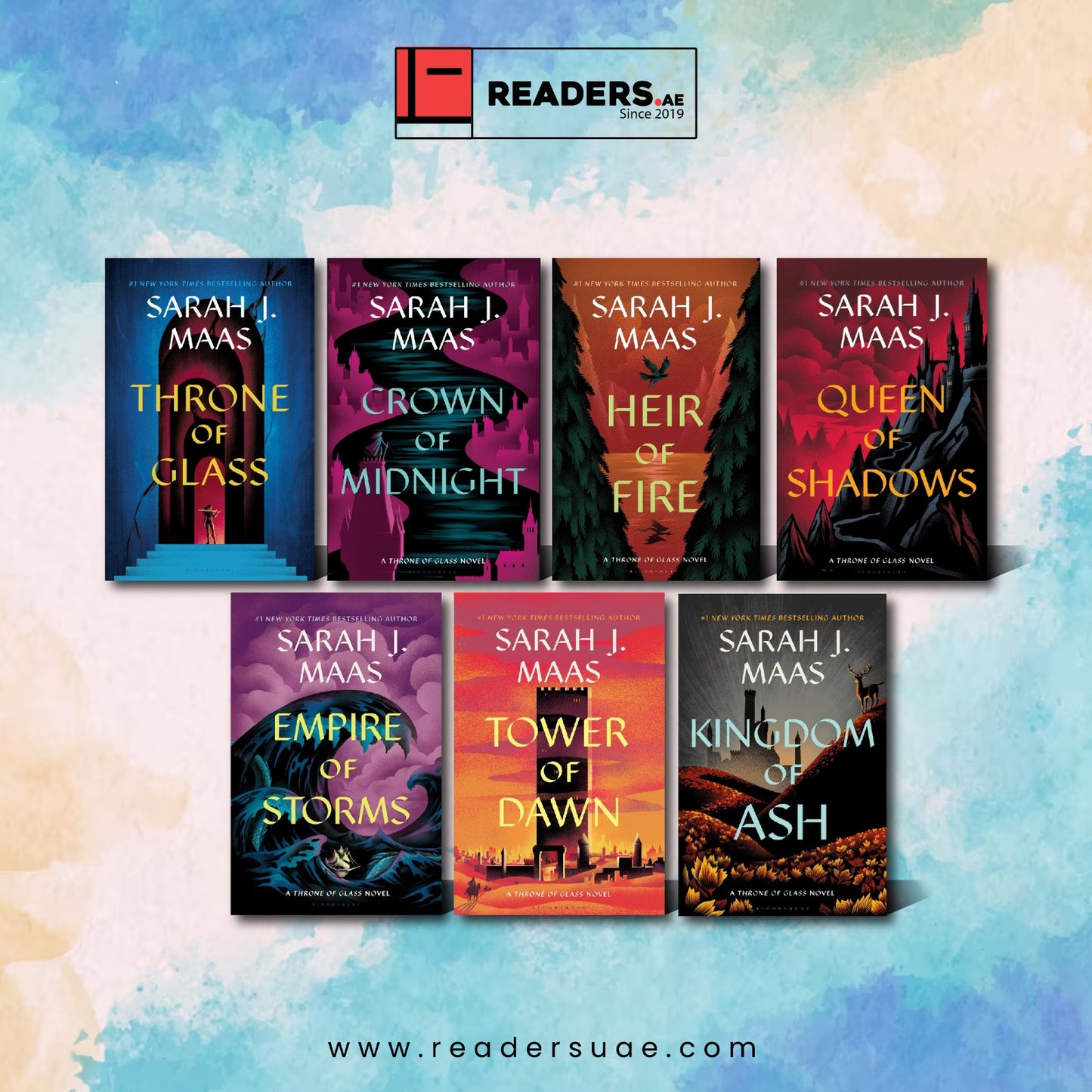 Throne of Glass series by Sarah J. Maas