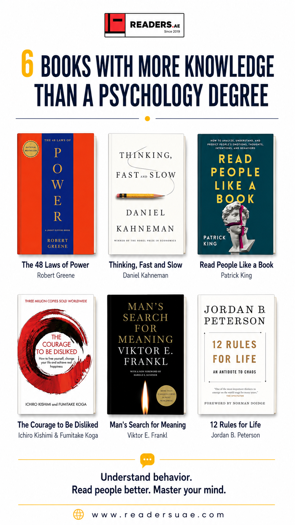 6 Books Better Than Psychology Degree