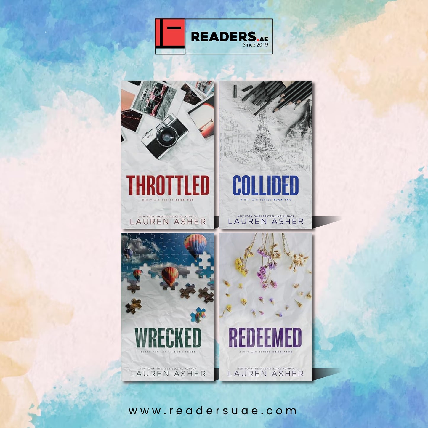 The Dirty Air Series 1-4 Books Collection Set By Lauren Asher