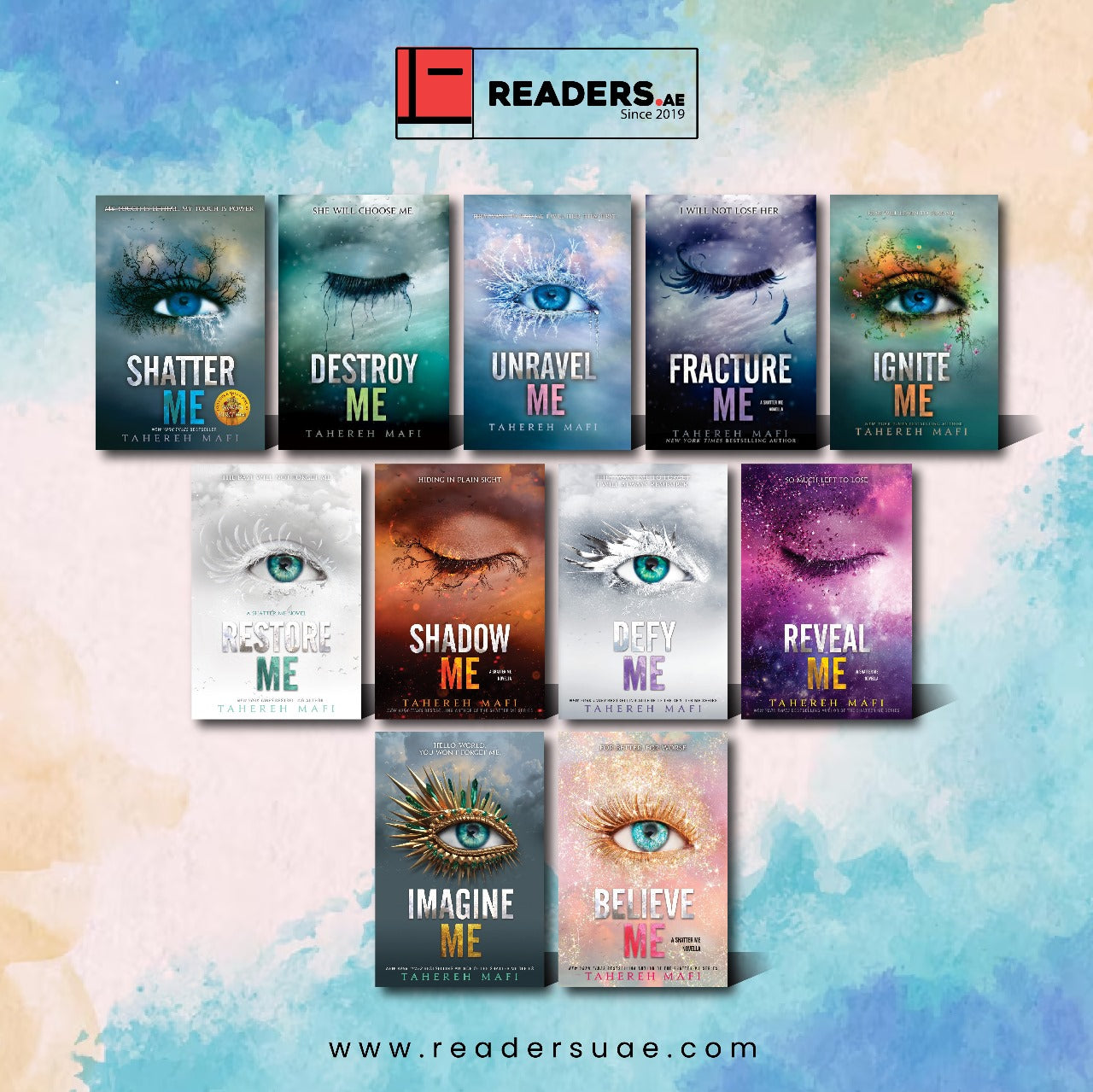 Shatter Me series by Tahereh Mafi - 11 Books