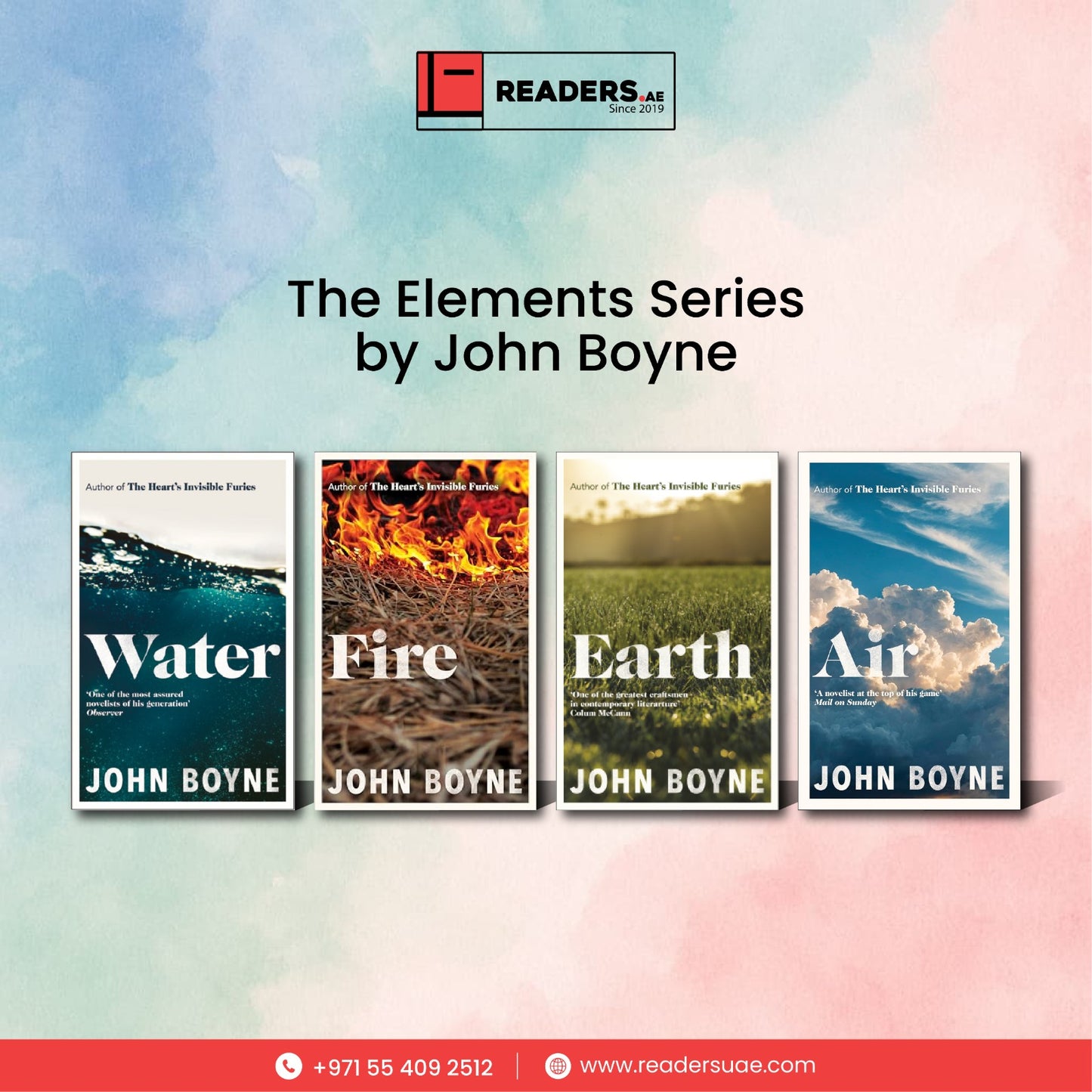 The Elements Series by John Boyne # 4 Books