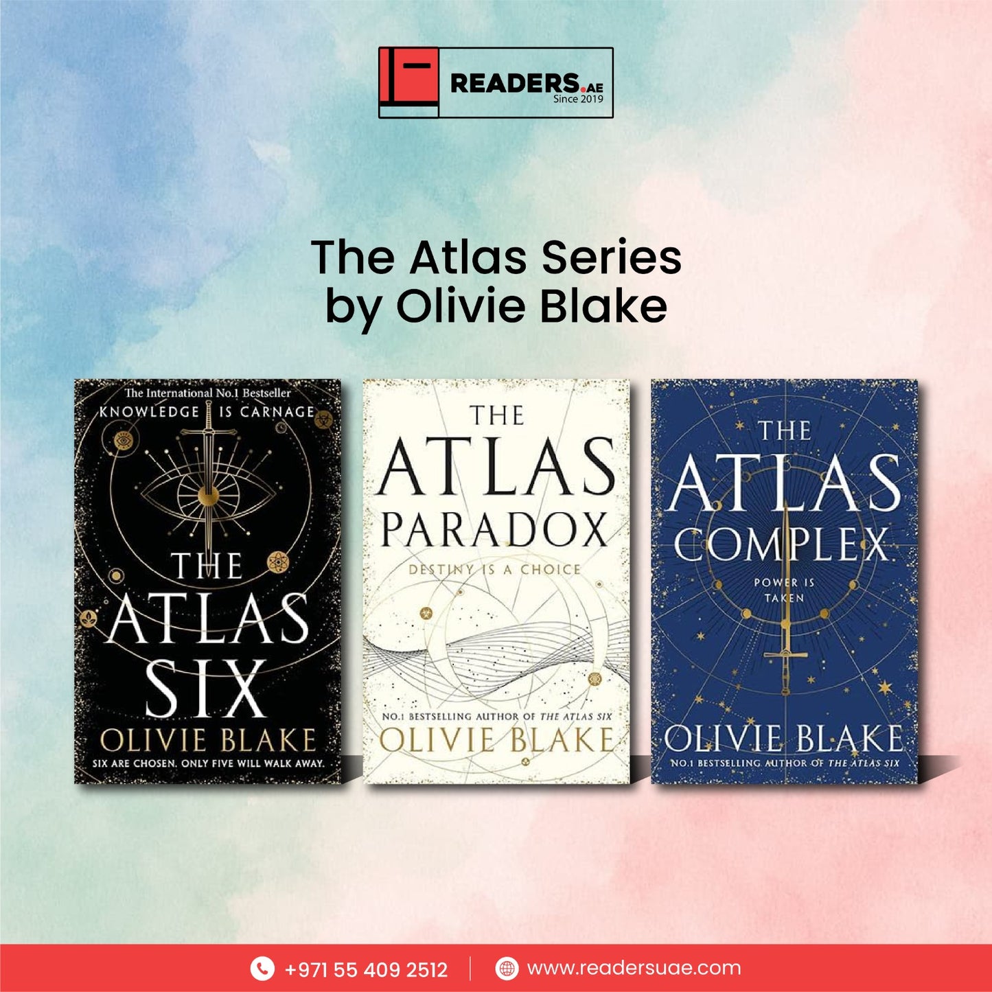 The Atlas Series by Olivie Blake # 3 Books