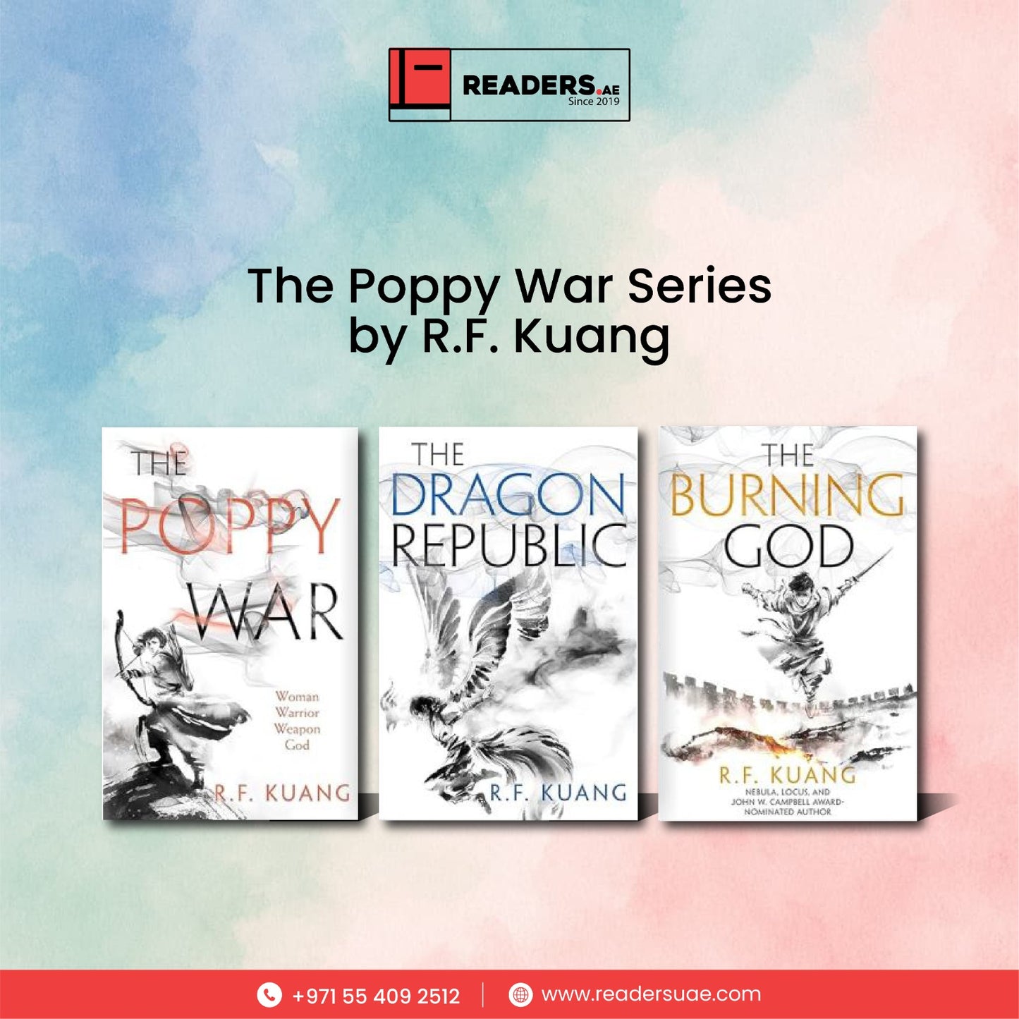 The Poppy War Series by R.F. Kuang  # 3 BOOKS
