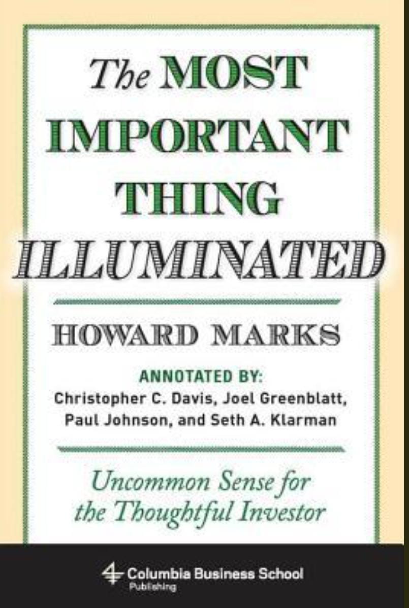 The Most Important Thing by Howard Marks