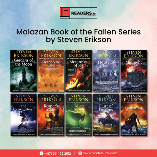 Malazan Book of the Fallen Series by Steven Erikson # 10 Books