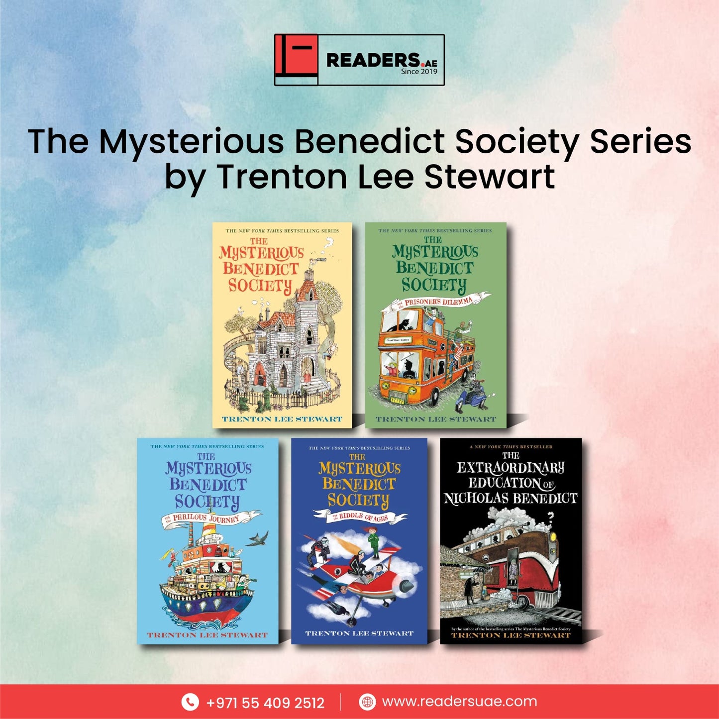 The Mysterious Benedict Society Series by Trenton Lee Stewart # 5 Books